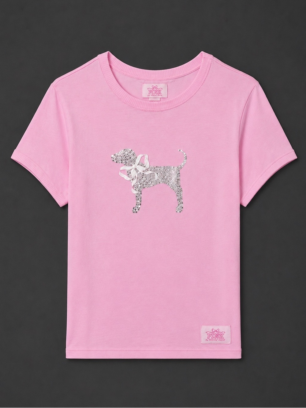 Limited edition LoveShackFancy x Victoria’s Secret PINK bling t-shirt
